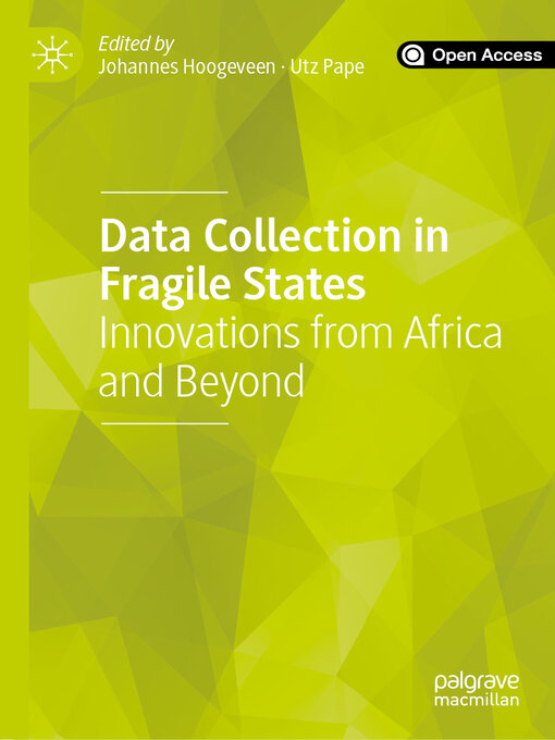 Title details for Data Collection in Fragile States by Johannes Hoogeveen - Available